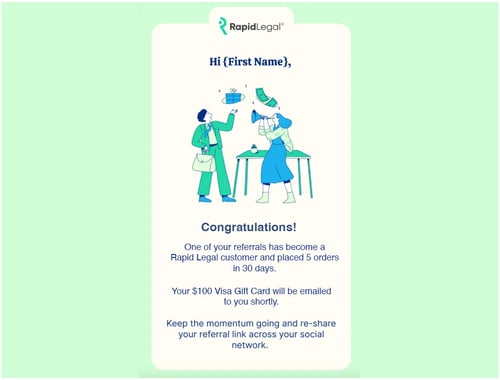 Conversion Notice to Person Referring $100