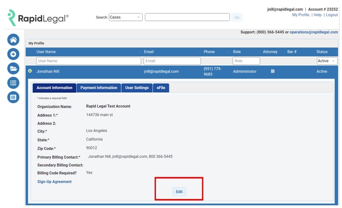 Step 3 - Account Information