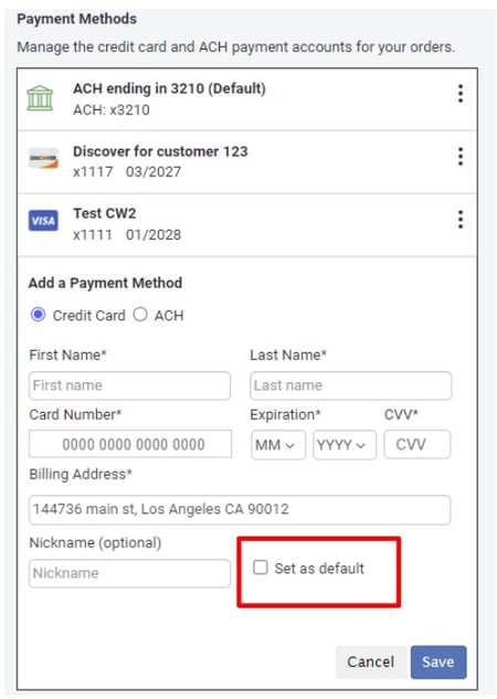 Payment Feature Multiple Credit Cards Guide 2