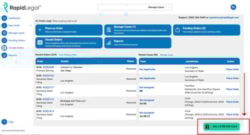 RapidReferrals Dashboard $100